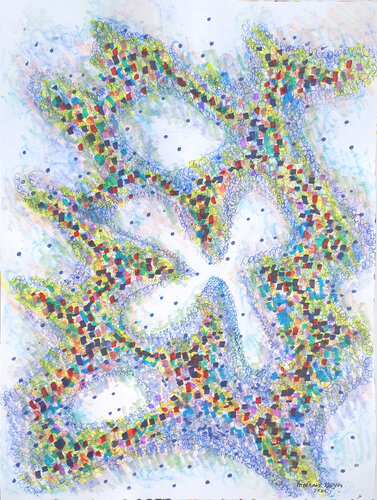 Dots Mixed 2 von Friedhard Meyer, Malerei kaufen auf Singulart