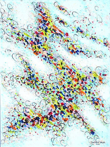 Dots Mixed 1 von Friedhard Meyer, Malerei kaufen auf Singulart