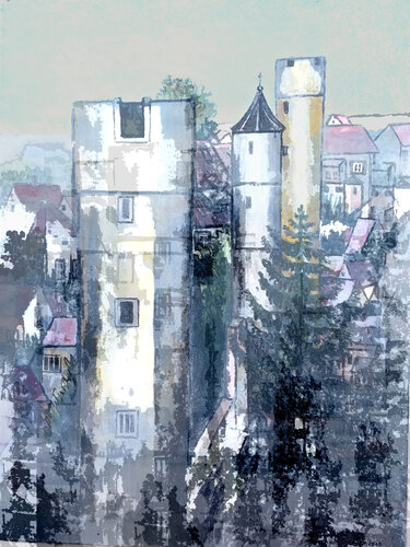 Stadttürme von Friedhard Meyer, Druck kaufen auf Singulart