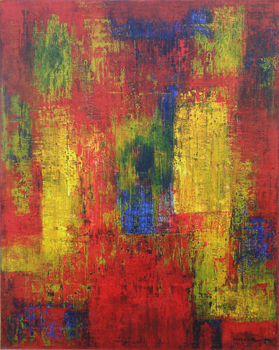 Dominantes Rot di Friedhard Meyer, Pittura in vendita su Singulart