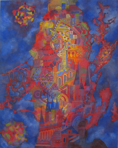 Babel 8 van Friedhard Meyer, Schilderij te koop op Singulart