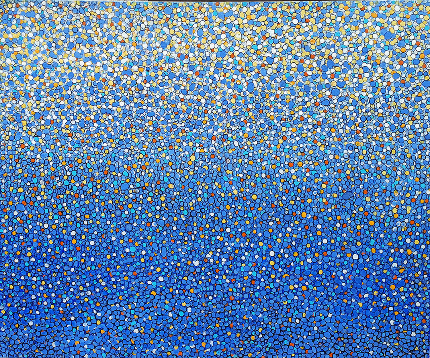 Agglomeration von Blau nach Gelb Friedhard Meyer
