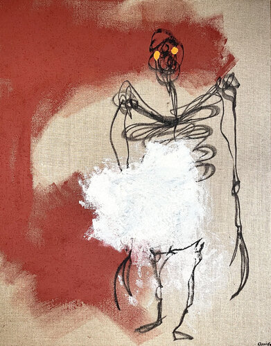 fight loneliness with solitude de Alessa Kapp, Pintura a la venta en Singulart