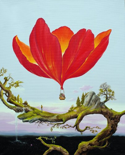 Wo ist der Hund bloss schon wieder ... van Carl Röhrig, Schilderij te koop op Singulart