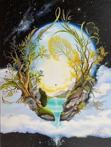Tor im All di Carl Röhrig, Pittura in vendita su Singulart