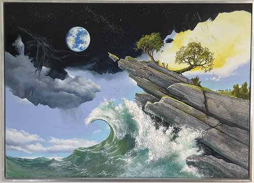 In der Brandung von Carl Röhrig, Malerei kaufen auf Singulart