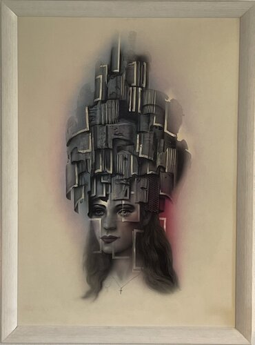 Der Turban (Manchmal habe ich Kopfweh) von Carl Röhrig, Malerei kaufen auf Singulart