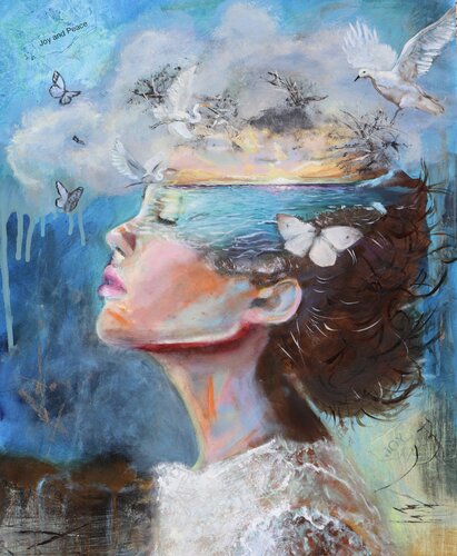 Wings of Dawn de Diana Jaffe, Pintura a la venta en Singulart