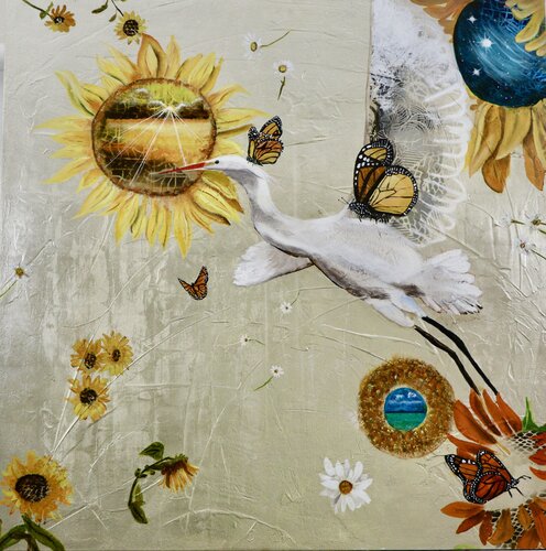 It's A Beautiful World de Diana Jaffe, Pintura a la venta en Singulart