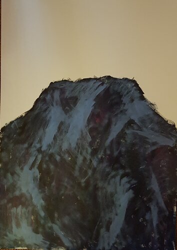 Serie Berge Reichenau 3 , Acryl auf ,Papier , 80x100cm 2021 von johannes lehner, Malerei kaufen auf Singulart