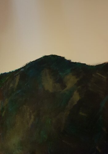 Serie Berge Reichenau 3 , Acryl auf Papier , 80x100cm 2021 von johannes lehner, Malerei kaufen auf Singulart