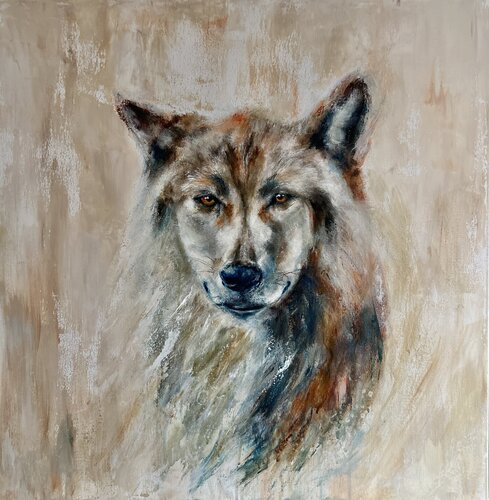 Wolf von Petra Wetzig, Malerei kaufen auf Singulart