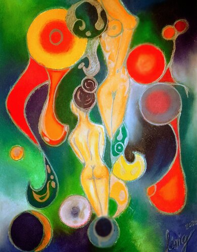 Erotik der Formen von Sylvia Lessig, Malerei kaufen auf Singulart