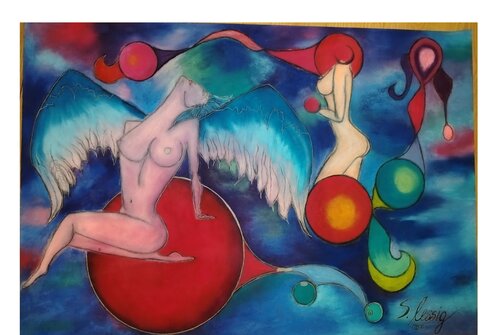 Das Göttliche Auge von Sylvia Lessig, Malerei kaufen auf Singulart