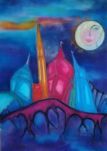 Verwurzelte Träumerei von Sylvia Lessig, Malerei kaufen auf Singulart