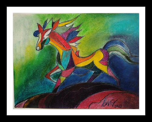 Aufbruch van Sylvia Lessig, Schilderij te koop op Singulart