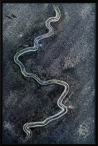 Galactic Wave ( Glaskunst ) di Carolin Zibulka, Altri media in vendita su Singulart