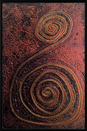 Shimmering Spirals ( Glaskunst ) di Carolin Zibulka, Altri media in vendita su Singulart