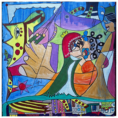 Traumrad van Carola Weber, Schilderij te koop op Singulart