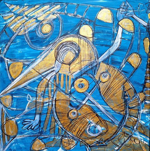 Bird van Carola Weber, Schilderij te koop op Singulart