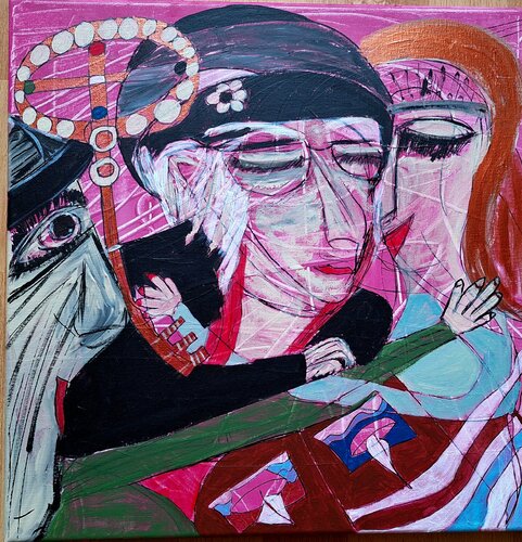 Crossed Paths van Carola Weber, Schilderij te koop op Singulart