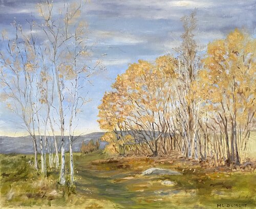 Valromey en automne van Mariecric Dumont, Schilderij te koop op Singulart