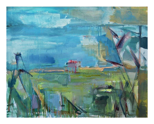 House within bamboo van Natalia Basil, Schilderij te koop op Singulart