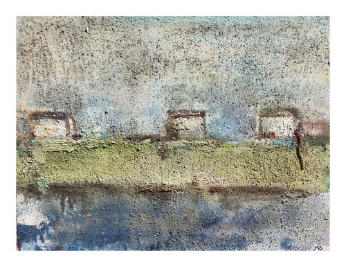 Houses in Albufera. Valencia, Spain van Natalia Basil, Schilderij te koop op Singulart