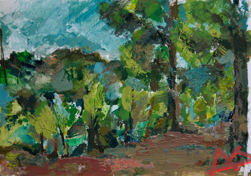 Naquera's forest van Natalia Basil, Schilderij te koop op Singulart