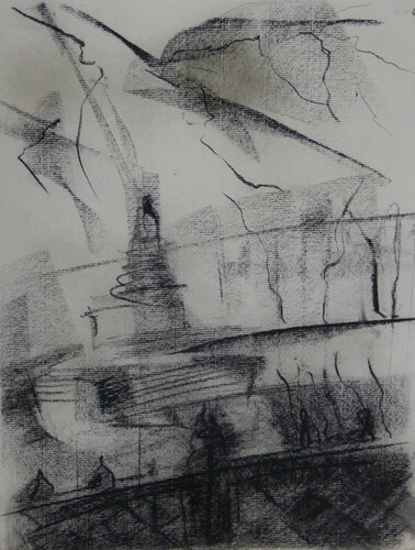 Saint Petersburg's Ekaterininiskiy Sad par Natalia Basil, Dessin en vente sur Singulart