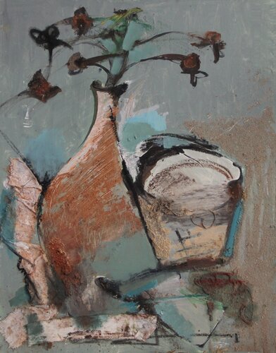 Still life in the garage de Natalia Basil, Pintura a la venta en Singulart