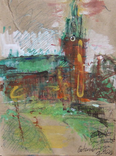 Castle in Gutenburg di Natalia Basil, Pittura in vendita su Singulart