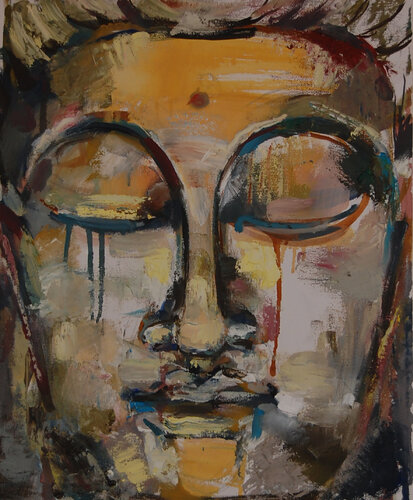 Buda van Natalia Basil, Schilderij te koop op Singulart