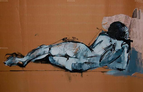 Reading van Natalia Basil, Schilderij te koop op Singulart