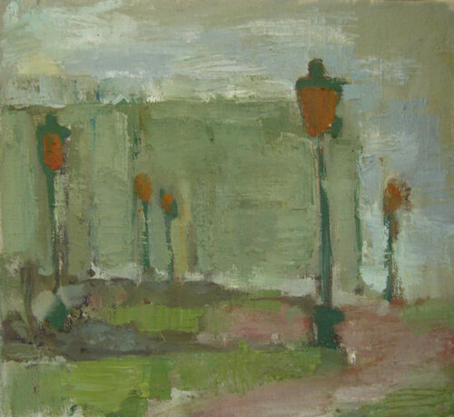 Spring on Mars's field , Saint Petersburg. van Natalia Basil, Schilderij te koop op Singulart