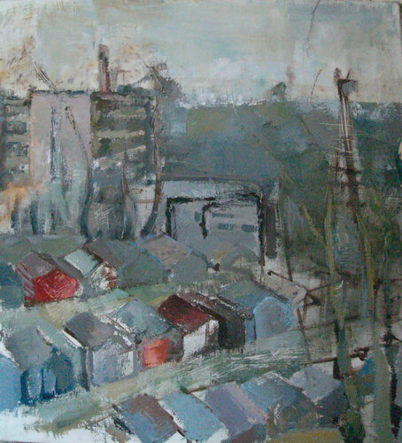 Red garage van Natalia Basil, Schilderij te koop op Singulart