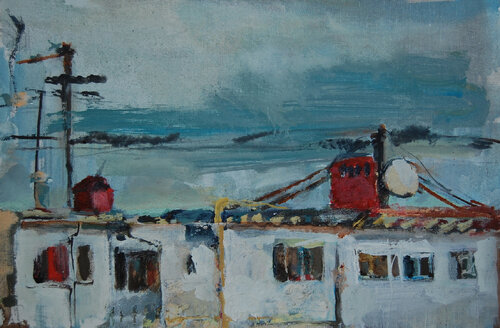 From my window again van Natalia Basil, Schilderij te koop op Singulart