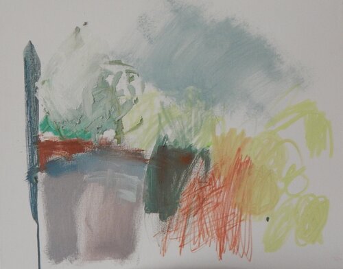 Plants on my terrace by Natalia Vasil, Painting for Sale on Singulart