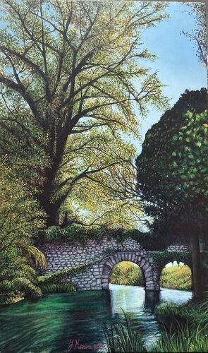 Ponte a due luci di Federica Marini, Pittura in vendita su Singulart