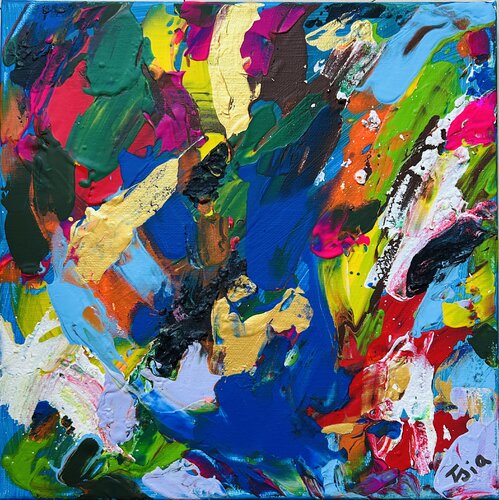 Ici et maintenant- série N* 5 van Tsia Tskhovrebashvili, Schilderij te koop op Singulart