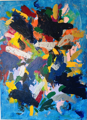 Inner bleu di Tsia Tskhovrebashvili, Pittura in vendita su Singulart