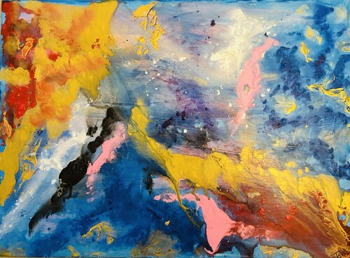 abstract painting— Day 99 by Tsia Tskhovrebashvili, 絵画 for Sale on Singulart