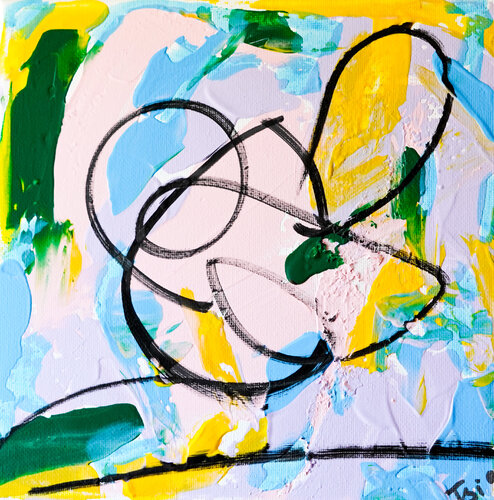 Colorful Confession by Tsia Tskhovrebashvili, Painting for Sale on Singulart