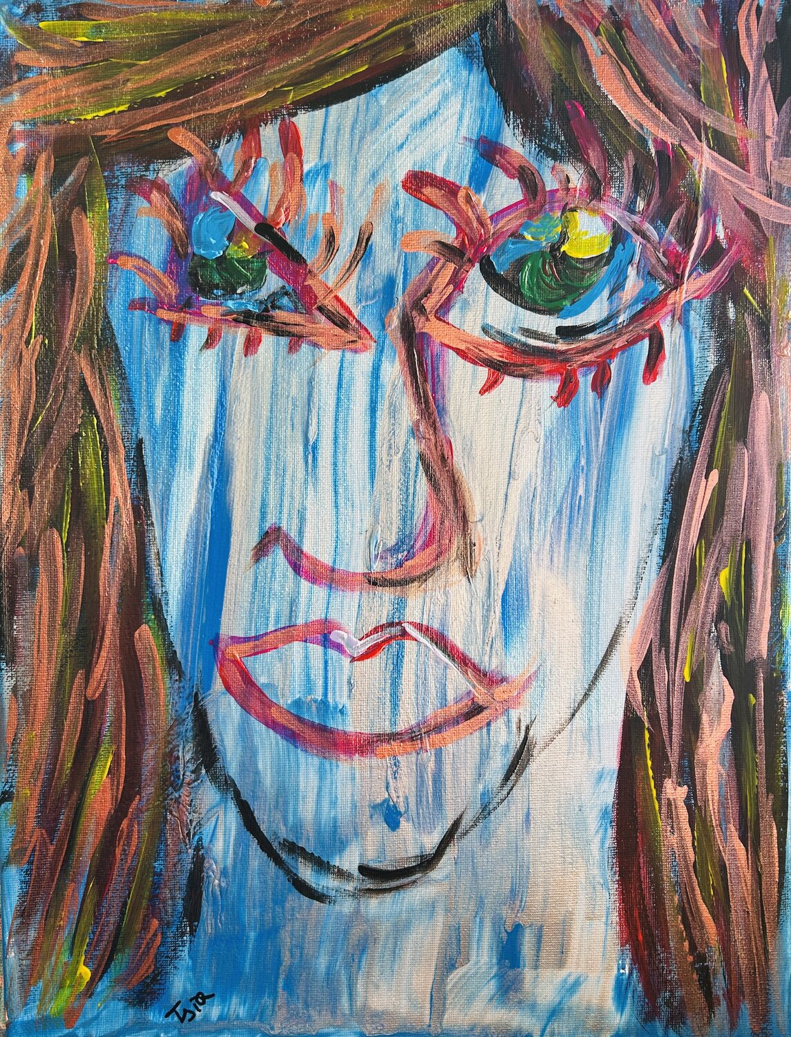 The Nameless Soul Tsia Tskhovrebashvili Originalgemälde zu verkaufen