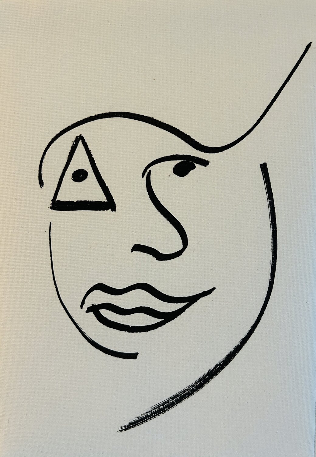 Line Art 01X Tsia Tskhovrebashvili Original painting for sale