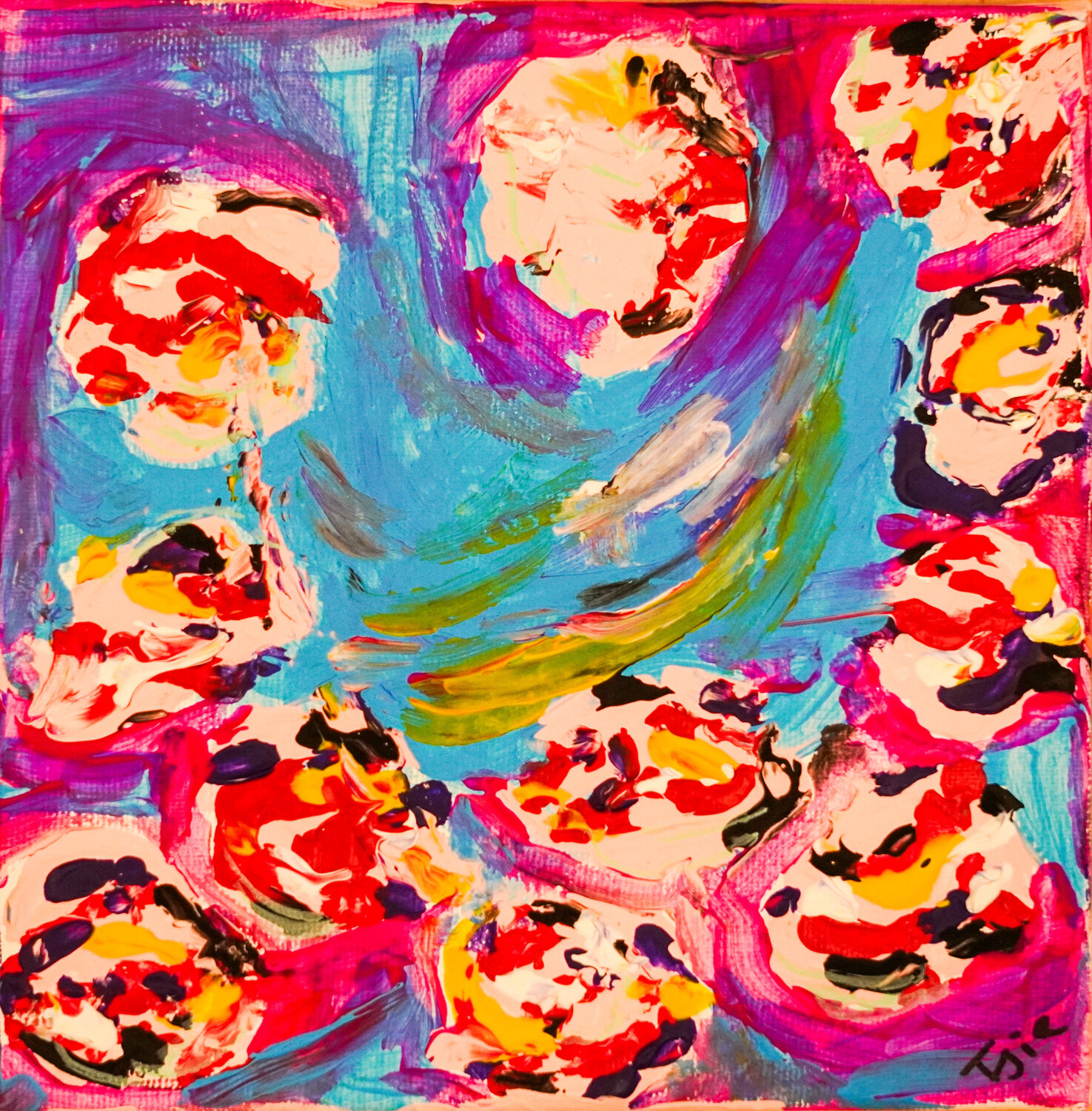 Marseille en Couleurs Tsia Tskhovrebashvili Pintura original en venta