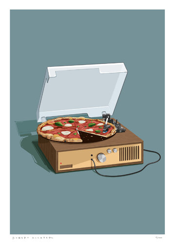 Pizza Margherita di Robert Richter, Stampa in vendita su Singulart