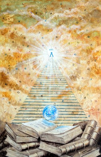 Reunir lo disperso y difundir la luz von Xabier Obeso, Malerei kaufen auf Singulart