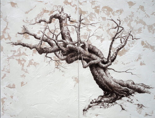 Aferrado a la vida. van Xabier Obeso, Schilderij te koop op Singulart