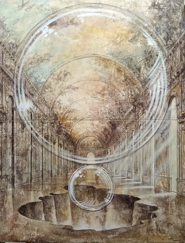 Mundos conectados di Xabier Obeso, Pittura in vendita su Singulart